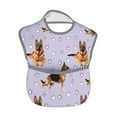 thumbnail image 2 of Zufioo German Shepherd Dog Print Toddler Adjustable Waterproof Bib, 11.6x15 Inch Feeding Bib Suitable for 6-24 Month Babies, 2 of 8