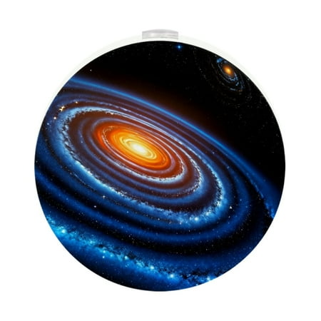 

Night Light Night Lights Plug into Wall Dusk to Dawn Sensor White Led Night Light 2 Pack Nightlight for Bedroom Bathroom Hallway Kitchen Universe Space Nebula Planet