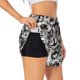 thumbnail image 1 of Balery Lilies Flowers Pantalones cortos deportivos para mujer con forro y dos bolsillos, elásticos, para entrenamiento, gimnasio, yoga-X-Large, 1 of 7