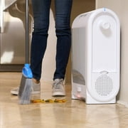 EyeVac Touchless Electric Stationary Pet Vacuum Hard Floor Cleaner, White