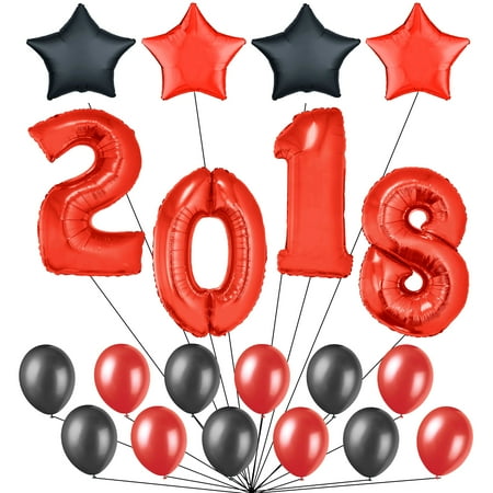 2018 Stars School Colors Graduation Decorations 20pc 40 Balloon
