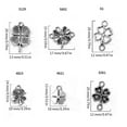 thumbnail image 4 of Set of 100 Four Leaf Grass Pendant Luck Charm Pendant Fashion Jewelry Component Alloy Charm Perfect for Jewelry Project, 4 of 9