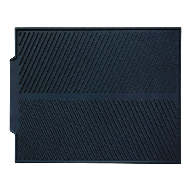 Foldable Silicone Dish Drying Mat 16.9 X 13.2 Inch, Heat-Resistant Counter Mat for Pans, Roll-Up Sink Pad for Rv Camp Travel, 1X Draining Silicone Water-Draining Pad