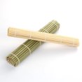thumbnail image 2 of Natural Bamboo Sushi Mat, 2 Pcs Roll Bamboo Mat Sushi Mat Sushi Washable Sushi Tray Reusable Bamboo Sushi Making for Kitchen Party Professional Beginners, 24 x 24 cm, 2 of 5