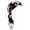 Black, variant on Printed Floral Twist-Tied Head Scarf Turban for Women, Soft Stretchy Versatile Headwrap, Lightweight Breathable, Outdoor Travel Casual Wear, Secure Comfortable Fit, Elastic Hair Accessory