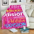 thumbnail image 4 of Custom Name Blanket for Kids Adults Personalized Blanket with Name Flannel Blanket Customized Name Blanket for Birthday Valentines Christmas Day (30x40, Pink), 4 of 6