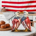 thumbnail image 4 of Qocolhg Independence Day Small Eagle 2D Desktop Decorations Wooden Red White and Blue American Flag Themed Eagle Sign 4th of July Tabletop Ornaments for Memorial Day Home Office Party Decor, 4 of 6