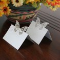 thumbnail image 4 of Tarjetas De Cumpleaños De La Mariposa De La Boda Decoración De La De Nombres Lugar 50pcs Blanco Zulema Tarjeta del lugar, 4 of 8