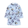 thumbnail image 2 of Bluey and Friends Toddler Boy's Blue Soft Fleece Bathrobe, Character Robe, Size 4T, 2 of 3