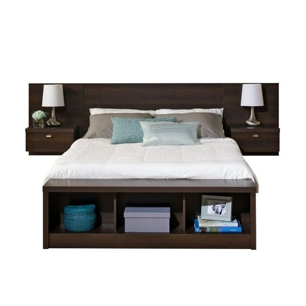 Bowery hill king platform storage bed with floating headboard deals