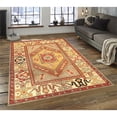 thumbnail image 2 of Pasargad Home Oushak 67" x 105" Hand-Knotted Lamb's Wool Area Rug in Tan/Ivory, 2 of 3