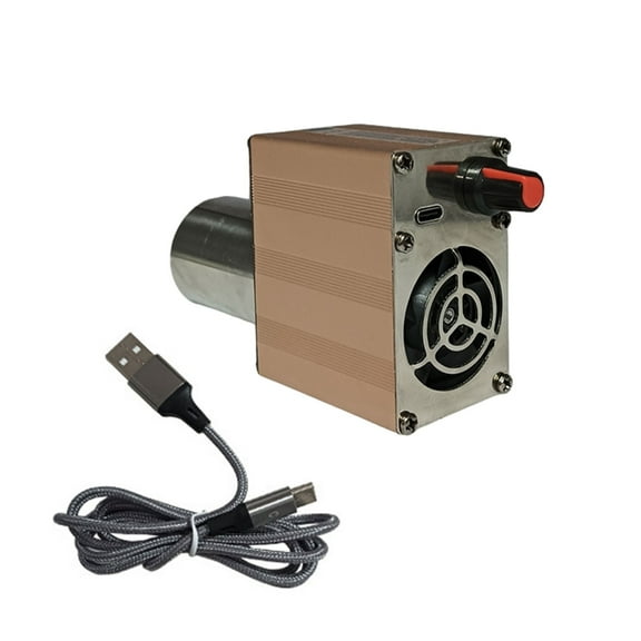 Ciwanning BBQ Fan Air Blower Quick Starter Portable Manual Hand Crank for Outdoor Picnics Camping Cooking Barbecue Tool