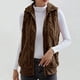 thumbnail image 1 of Puntoco Chaqueta Sin Mangas Con Estampado De Cuadros De Invierno Para Mujer, Cárdigan Con Parte Delantera Abierta, Abrigo De Peluche, 1 of 9