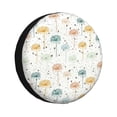 thumbnail image 1 of Fotbe Dandelion Funda de Llanta de Repuesto con Estampado, Engrosada, Ajuste Universal para Jeep, Remolque, RV, SUV, Camión-16 inch, 1 of 6