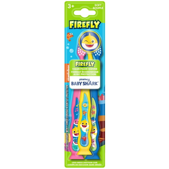 Firefly Baby Shark Ventouse Brosse a dents