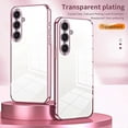 thumbnail image 3 of For Samsung Galaxy S25 Case Electroplating Frame Soft TPU Phone Cover - Green, 3 of 5