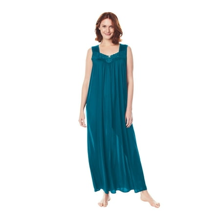 

Only Necessities Women s Plus Size Long Tricot Knit Nightgown Nightgown