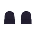 thumbnail image 3 of Sonducket Beanie Hats Gorros de punto Unisex Ajustable Otoño Skullcap Manga de moda A prueba de viento Ciclismo Accesorios para el cabello Azul oscuro Azul oscuro 2piezas Sonducket CBP263472, 3 of 5