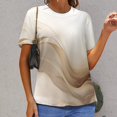 thumbnail image 6 of Marble Blue Greene Purple And Gold Stripes Women's T-Shirt Short Sleeve T Shirts Tops Tee Ladies Loose T, 6 of 6