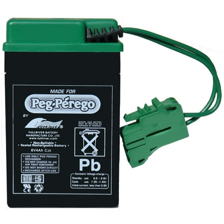 Genuine OEM Peg-Perego 6-Volt Battery, IAKB0509