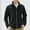 Black, variant on Dpytoraw Male Solid Color Fleece Cardigan Jacket With Fleece And Thick Warm Jacket For Autumn And Winter