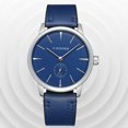 thumbnail image 2 of Reloj de pulsera mecánico semiautomático WINNER para hombre (esfera azul, correa azul), 2 of 2