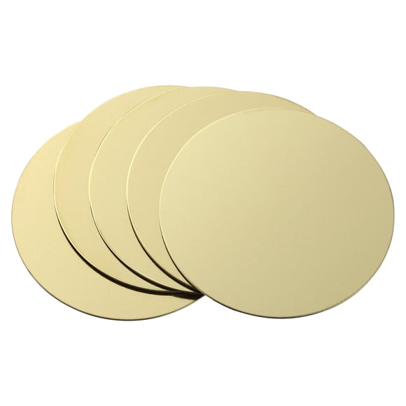 Kit de montaje de placas metálicas adhesivas de 10 piezas, parches magnéticos, soporte magnético para vehículos (dorado/diámetro: 4 cm)