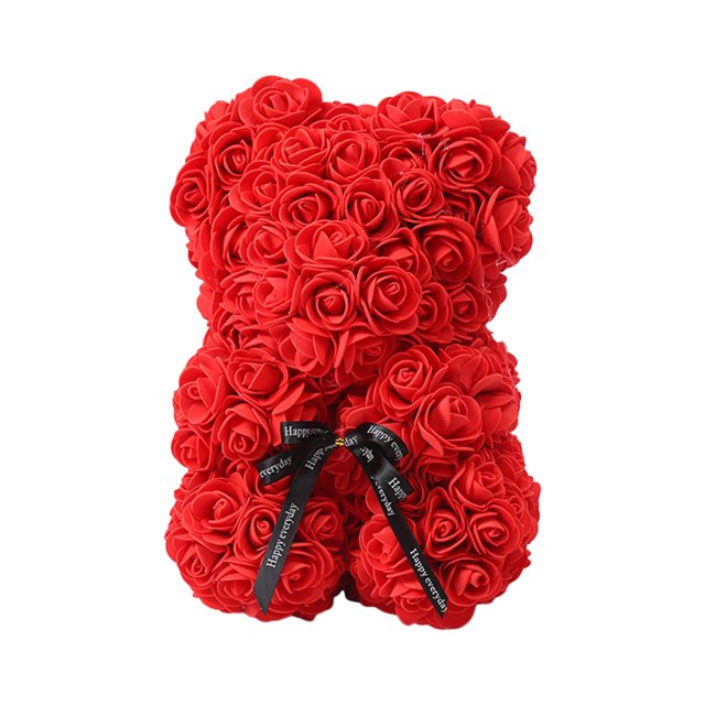 Rosa del Día de San Valentín con caja de regalo, Decoración del Día de la Madre de San Valentín, Decoración del Día de San Valentín, Flor de Rosa para Rojo mayimx Rosa