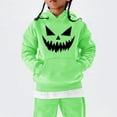 thumbnail image 2 of Mercatoo Halloween Hooded Sweatshirt for Kids Long Sleeve Pumpkin Printed Tops Boys Girls Warm Peppy Hoodie with Pocket, 2 of 6