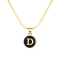 thumbnail image 1 of SIfdSeng Collier Initiale 26 Forme Ronde Chaîne Alphabet 26 Collier Alphabet A Z Initiale 26 Colliers Dorés pour Femmes Filles, 1 of 4