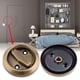 thumbnail image 5 of Double Sided Pull Ring Lock Elegant 201 Stainless Steel Pocket Door Latch, 5 of 8