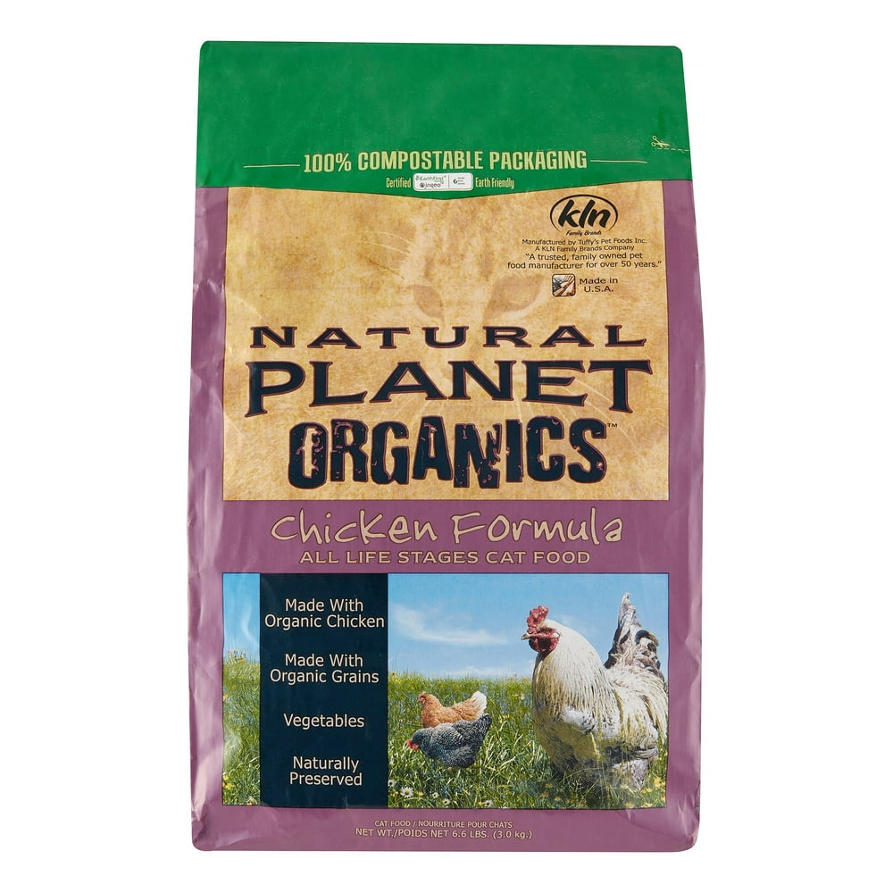 Natural Organics Chicken Dry Cat food, 6.6 Lb