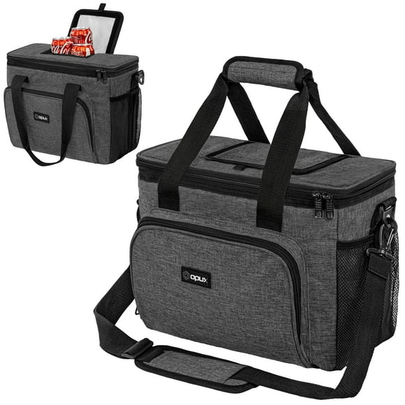 Bolsa Térmica Suave Plegable OPUX 19L para 30 Latas Gris