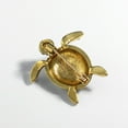 thumbnail image 3 of Artistic Turtle Brooch Exaggerated Oil Drop Design Retro Chic Diamond Details-Christmas present, 3 of 4