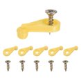thumbnail image 1 of Uxcell 100 Pack Glass Retainer Clips with Screw 4mm Ball Type for Cabinet Red, 1 of 5