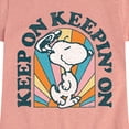 thumbnail image 3 of Peanuts - Keep On  - Toddler And Youth Girls Short Sleeve Graphic T-Shirt, 3 of 7