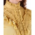 thumbnail image 6 of ThePirateDressing Women's Victorian Renaissance Steampunk Button-Front Blouse, Long Lantern Sleeves, 6 of 6