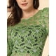 thumbnail image 5 of Top de encaje de blubordade manlarcon soplo semitransparente vintage pamujer Verde Blanco L, 5 of 5