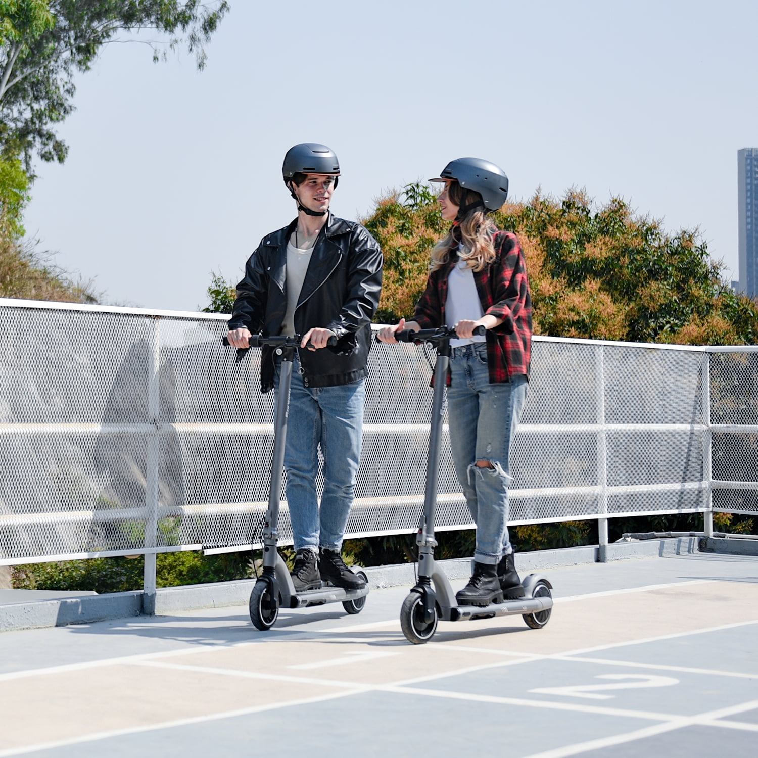 Electric Scooter - 5TH WHEEL M2 Electric Scooter Adults, 8.5″ Honeycomb Tire,  19 Miles Long Range & 15.5 Mph, Triple Brakes & Cushioning, Foldable with  Night Light Sport Scooters 220lbs Max Load 
