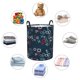 thumbnail image 4 of Fotbe Navy Blue Geometric Cesto de Ropa con Asas, Cesto Impermeable de Gran Capacidad, Bolsa de Lavado para Dormitorio, Cesto de Ropa con Ruedas y Asas-Medium, 4 of 6