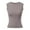 Grey, variant on Women's Casual Sleeveless Tank Tops With Built In Bra Round Neck For Summer Outdoor Music Festival And Daily Wear