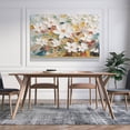thumbnail image 4 of Floral Textured Abstract Canvas Painting Large White Textured Wall Art Original Colorful Impasto Acrylic Painting Living Room Decorative Art Print Canvas Poster Bedroom Decoration Landscape Office Val, 4 of 5