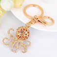 thumbnail image 4 of Cute Octopus Rhinestone Keychain Animal Keyring Car and Bag Accessories (Pink), 4 of 4