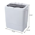 thumbnail image 2 of Washing Machine, 14.3 lbs Twin Tub Washer Machine and Dryer Gray, 2 of 11