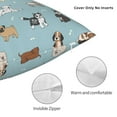 thumbnail image 3 of Yiaed Dog Pets Print Pillow Covers Super Soft Decorative Square Throw Pillow Covers Case Cushion Covers for Sofa Couch Bedroom Car Decor（No pillow core）-12"x12", 3 of 7