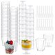 thumbnail image 1 of Vasos de postre UrbanRoots de plástico transparente, paquete de 150 con cucharas, 1 of 7