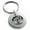 Silver, variant on Stainless Steel Tree of Life Engraved Small Medallion Circle Charm Keychain Keyring