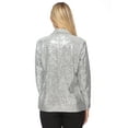 thumbnail image 2 of Women's Evening Sparkle Sequins Open Front Long Sleeve Blazer Jacket, 2 of 7