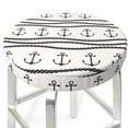 thumbnail image 3 of Naloa Anchors and Ropes Round Bar Stool Cushion Cover 12-14 inch, Fits Kitchen, Office, Restaurant Chairs - 13 inch, 3 of 7