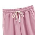thumbnail image 4 of XuJwPNcy Shorts for Women Drawstring High Waisted Fashion Solid Shorts with Pockets Summer Beach Short Pants, 4 of 4